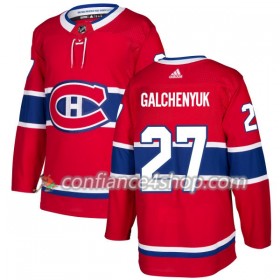Adidas Maillot de Hockey Montreal Canadiens Alex Galchenyuk 27 2017-2018 Rouge Authentic - Homme